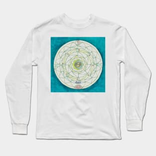 Krebs Horoskop Mandala Produkte Long Sleeve T-Shirt